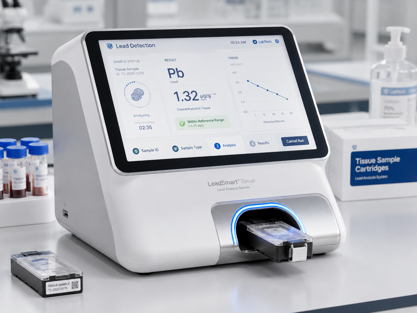 Lead Sense tissue lead analysis instrument